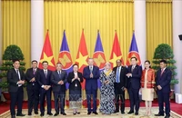 Chủ tịch nước Tô Lâm tiếp Đại sứ, Đại biện các nước ASEAN và Timor-Leste đến chào, chúc mừng. (Ảnh: TTXVN)