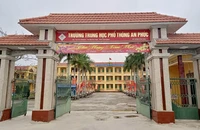 Trường Trung học phổ thông An Phúc (xã Hải Phong, huyện Hải Hậu, tỉnh Nam Định), nơi 2 học sinh xảy ra xô xát trước khi dẫn đến án mạng đau lòng.