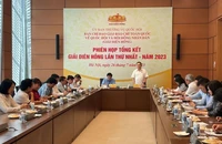 Phó Chủ tịch Thường trực Quốc hội Trần Thanh Mẫn phát biểu kết luận phiên họp.