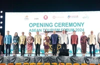 Các đại biểu tại lễ khai mạc Diễn đàn Du lịch ASEAN 2024. (Ảnh: HẢI TIẾN)