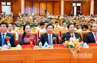 Các đại biểu tham dự lễ tôn vinh Học tập và làm theo tư tưởng, đạo đức, phong cách Hồ Chí Minh.