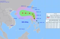 Vị trí và hướng di chuyển của bão Yagi. (Nguồn: nchmf.gov.vn)