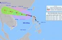 Vị trí và hướng di chuyển của bão số 3. (Nguồn: nchmf.gov.vn)