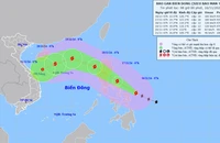 Vị trí và hướng di chuyển của bão Man-yi. (Nguồn: nchmf.gov.vn)