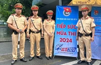 Hà Nội huy động khoảng 1.000 cán bộ, chiến sĩ tiếp sức mùa thi tốt nghiệp THPT quốc gia 2024.