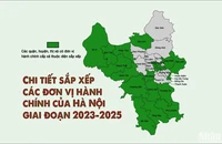 [Infographic] Chi tiết sắp xếp đơn vị hành chính cấp xã của Hà Nội giai đoạn 2023-2025