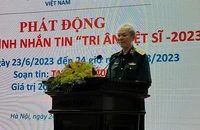 Trung tướng Hoàng Khánh Hưng phát động Chương trình nhắn tin Tri ân liệt sĩ - 2023.