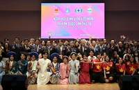 Các đại biểu dự Ngày hội sinh viên Việt Nam tại Hàn Quốc lần thứ 16. (Ảnh HANSHIN E&C)