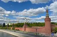 Khuôn viên Điện Kremlin ở thủ đô Moskva. (Ảnh: XUÂN HƯNG)