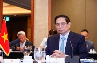 Thủ tướng Phạm Minh Chính phát biểu ý kiến tại cuộc Toạ đàm với các nhà khoa học Hàn Quốc.