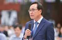 Ông Choi Joo Ho, Tổng Giám đốc Samsung Việt Nam phát biểu tại Diễn đàn Kinh tế-xã hội 2023.