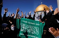 Người Palestine phản đối hoạt động gần đây ở Dải Gaza, ngày 27/1/2023. Ảnh: REUTERS