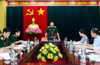Đại tướng Lương Cường phát biểu chỉ đạo. Ảnh: Báo Quân đội nhân dân