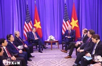 Tổng Bí thư, Chủ tịch nước Tô Lâm gặp Tổng thống Hoa Kỳ Joe Biden. (Ảnh: Lâm Khánh/TTXVN)