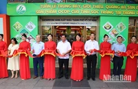 Nghi thức khai mạc Tuần lễ trưng bày, giới thiệu, quảng bá sản phẩm nông sản, đặc sản, sản phẩm OCOP của tỉnh Sóc Trăng tại Thành phố Hồ Chí Minh năm 2024.