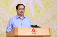Thủ tướng Phạm Minh Chính phát biểu ý kiến tại phiên họp. (Ảnh: TRẦN HẢI)