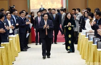 Thủ tướng Chính phủ Phạm Minh Chính tới dự Hội nghị.