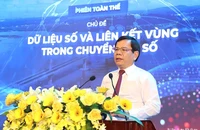 Chủ tịch Ủy ban nhân dân tỉnh Quảng Ngãi Đặng Văn Minh phát biểu khai mạc Tuần lễ Chuyển đổi số năm 2023.