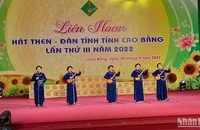 Hát Then, đàn Tính có vị trí quan trọng trong kho tàng dân ca, dân vũ của tỉnh Cao Bằng.