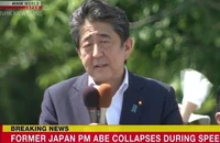 NHK đưa tin về cựu Thủ tướng Abe Shinzo.