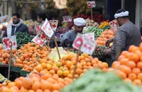 Chợ rau quả tại Cairo, Ai Cập, tháng 2/2021. (Ảnh: Reuters)