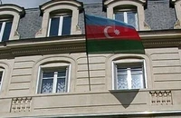 Quang cảnh bên ngoài Đại sứ quán Azerbaijan tại Tehran, Iran. (Ảnh: IRNA/TTXVN)