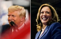 Ứng cử viên đảng Cộng hòa Donald Trump và ứng cử viên đảng Dân chủ Kamala Harris. (Ảnh: Reuters)