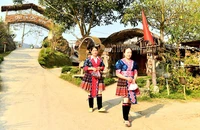 Bản du lịch cộng đồng Lao Chải 1 thuộc xã Khun Há, huyện Tam Ðường. (Ảnh NGUYỄN ÐĂNG)