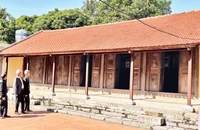 Ngôi nhà cổ của gia đình ông Nguyễn Huy Tuấn ở thôn Trường Sơn, xã Trường Yên, huyện Hoa Lư, Ninh Bình. 