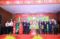 Lãnh đạo tỉnh Vĩnh Phúc chúc mừng Làng văn hóa Viên Du Hòa, xã Thanh Vân, huyện Tam Dương