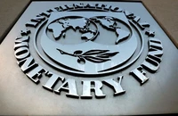 Logo của Quỹ Tiền tệ quốc tế (IMF) tại Washington, Hoa Kỳ, ngày 4/9/2018. (Ảnh: Reuters)