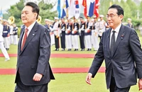 Tổng thống Hàn Quốc và Thủ tướng Nhật Bản tại Seoul.