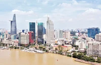 Một góc đô thị Thành phố Hồ Chí Minh hôm nay. (Ảnh: Nguyên Anh)