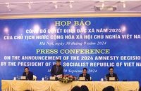 Họp báo Công bố Quyết định đặc xá năm 2024.