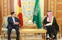 Thủ tướng Chính phủ Phạm Minh Chính hội đàm với Hoàng Thái tử, Thủ tướng Saudi Arabia Mohammed bin Salman Bin Abdulaziz Al Saud (Ảnh: Dương Giang/TTXVN).