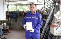 Anh Nguyễn Văn Thủy (huyện Sóc Sơn, Hà Nội) được Quỹ Bảo hiểm tai nạn lao động, bệnh nghề nghiệp chi trả hỗ trợ sau tai nạn lao động.