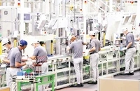 Công nhân sản xuất tại một doanh nghiệp trong khu công nghiệp ở Đồng Nai.