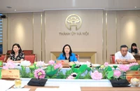 Bí thư Thành ủy Hà Nội Bùi Thị Minh Hoài chủ trì họp Ban Thường vụ Thành ủy Hà Nội chỉ đạo công tác phòng chống lụt bão trên địa bàn thành phố.