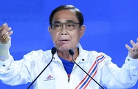 Ông Prayut Chan-o-cha phát biểu tại cuộc họp của đảng UTN. (Ảnh: Thairath)