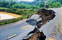 Đường Hồ Chí Minh qua huyện Định Hóa, tỉnh Thái Nguyên không lưu thông được.