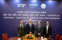 Lãnh đạo CSIRO và MoST tại sự kiện Ngày Đối tác Đổi mới sáng tạo Australia-Việt Nam.