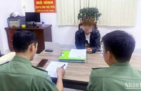 Cơ quan công an làm việc với bà N.Th. 