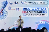 Đại diện một số doanh nghiệp phát triển game chia sẻ về những cơ hội và thách thức trong hoạt động đầu tư ngành này tại Việt Nam. (Ảnh: HÀ NAM)