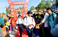 Thanh niên tỉnh Kiên Giang lên đường làm nhiệm vụ bảo vệ Tổ quốc.