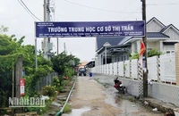 Điểm trường học mới. 