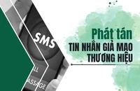 Phát tán tin nhắn giả mạo thương hiệu