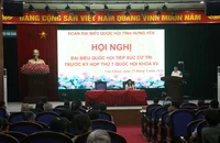Đoàn đại biểu Quốc hội tỉnh Hưng Yên tiếp xúc cử tri tại huyện Văn Giang, tỉnh Hưng Yên.