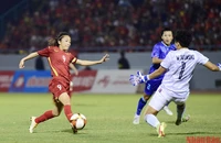 Ảnh minh họa: Huỳnh Như cùng các đồng đội sẽ phải đương đầu với các đối thủ mạnh tại World Cup nữ 2023. (Ảnh: TRẦN HẢI)