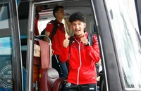 Cầu thủ U23 Yemen hào hứng với hành trình sắp tới. (Ảnh: VFF)