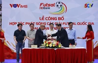Ban tổ chức công bố thoả thuận hợp tác kéo dài 5 năm của Giải futsal vô địch quốc gia.
